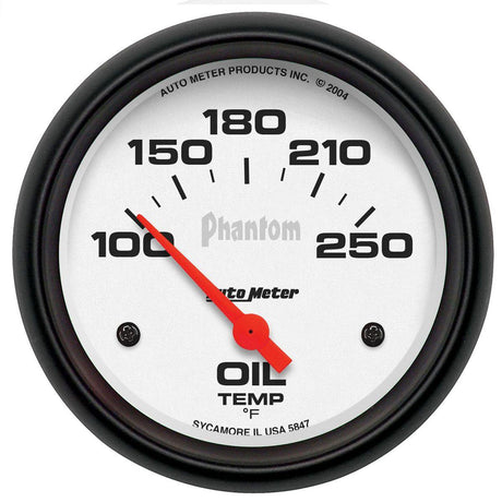 AutoMeter Phantom Series Oil Temperature Gauge (AU5847) AU5847