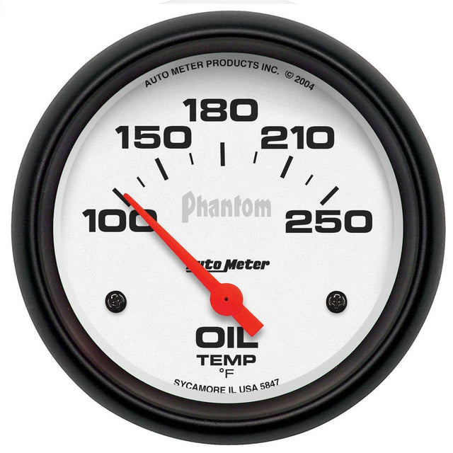 AutoMeter Phantom Series Oil Temperature Gauge (AU5847) AU5847