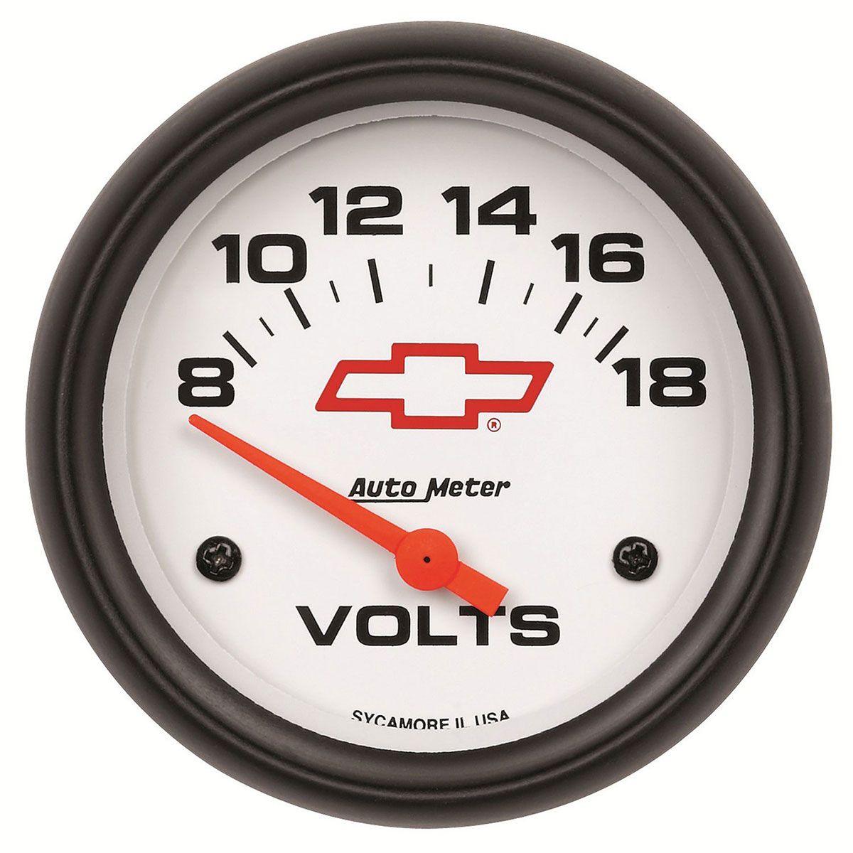 Autometer Chev Bow-Tie Voltmeter Gauge (AU5891-00406) AU5891-00406