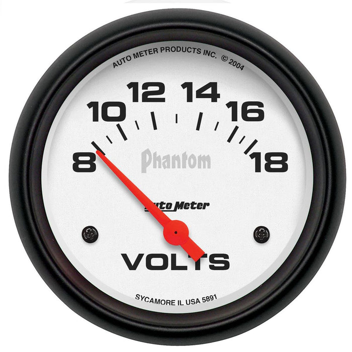 Autometer Phantom Series Voltmeter Gauge (AU5891)