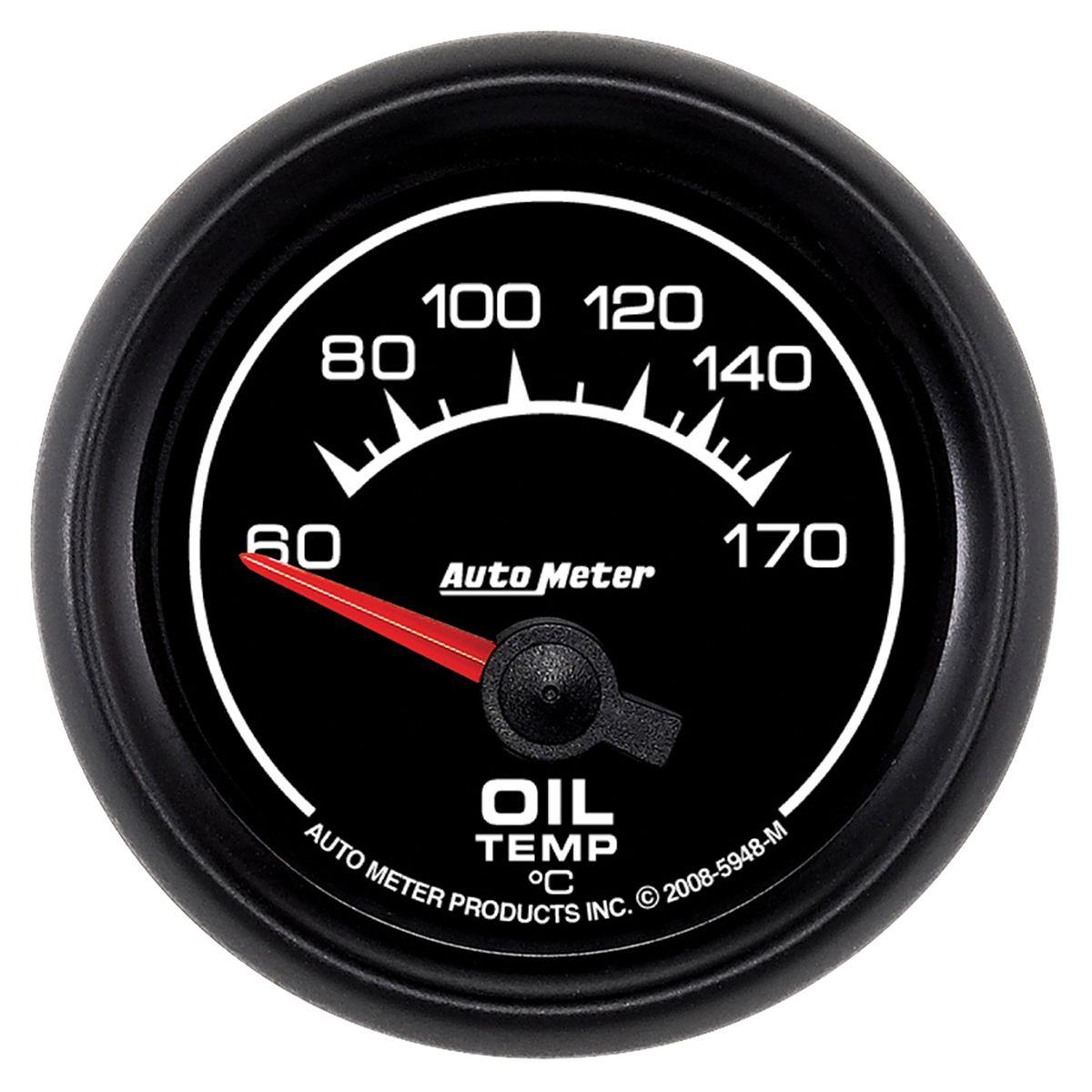 AutoMeter ES Series 2-1/16" Short Sweep Oil Temp Gauge (AU5948-M) AU5948-M
