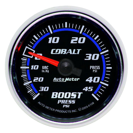 AutoMeter Cobalt Series Boost/Vacuum Gauge (AU6108)