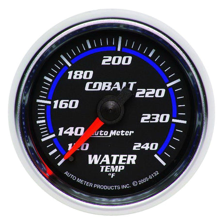 AutoMeter Cobalt Series Water Temperature Gauge (AU6132) AU6132