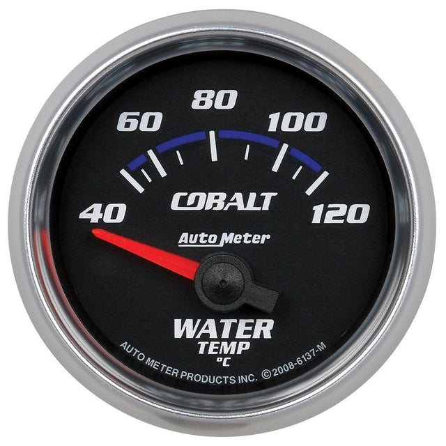 AutoMeter Cobalt Series Water Temperature Gauge (AU6137-M) AU6137-M