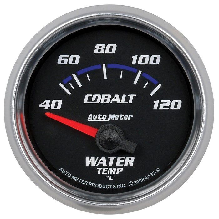 Autometer Cobalt Series Water Temperature Gauge (AU6137-M)