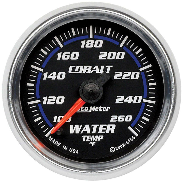AutoMeter Cobalt Series Water Temperature Gauge (AU6155) AU6155