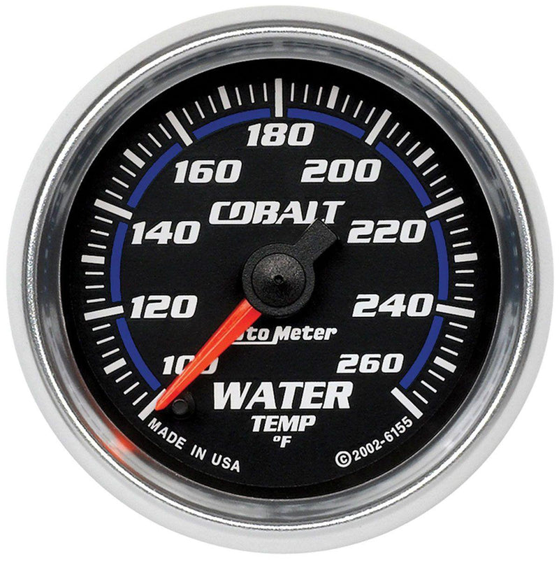 Autometer Cobalt Series Water Temperature Gauge (AU6155) AU6155
