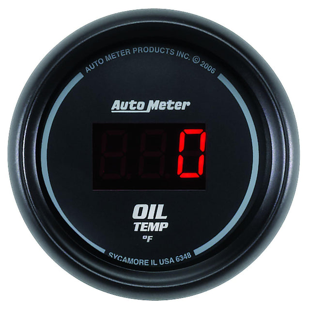 AutoMeter Sport-Comp Digital Series Oil Temperature Gauge (AU6348) AU6348