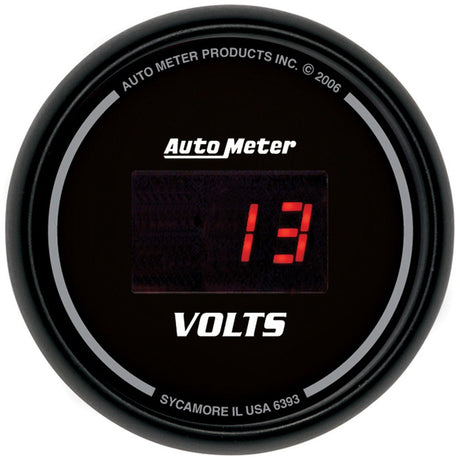 Autometer Sport-Comp Digital Series Voltmeter Gauge (AU6393) AU6393