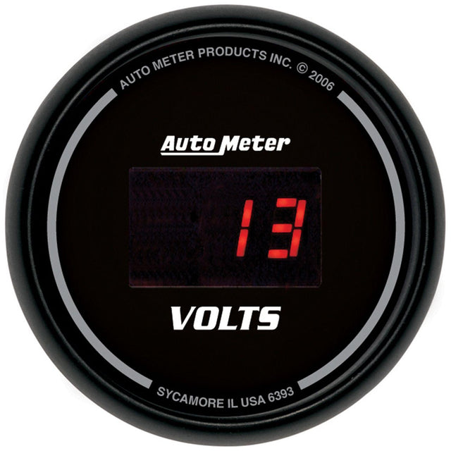 AutoMeter Sport-Comp Digital Series Voltmeter Gauge (AU6393) AU6393