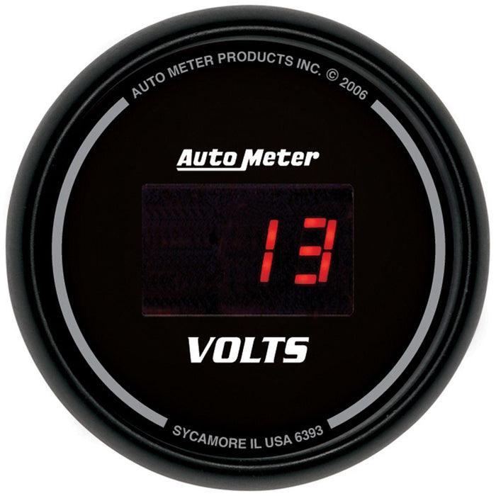 Autometer Sport-Comp Digital Series Voltmeter Gauge (AU6393)