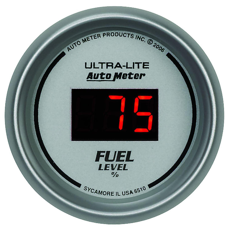 Autometer Ultra-Lite Digital Series Fuel Level Gauge (AU6510) AU6510