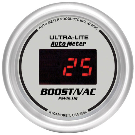 AutoMeter Ultra-Lite Digital Series Boost/Vacuum Gauge (AU6559) AU6559