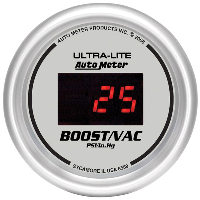 AutoMeter Ultra-Lite Digital Series Boost/Vacuum Gauge (AU6559) AU6559