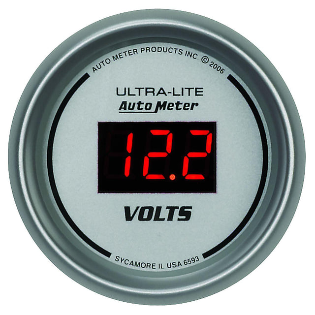 Autometer Ultra-Lite Digital Series Voltmeter Gauge (AU6593) AU6593