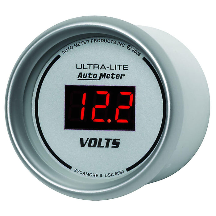 Autometer Ultra-Lite Digital Series Voltmeter Gauge (AU6593)