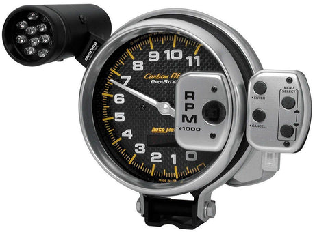 AutoMeter Carbon Fiber Series Shift-Lite Tachometer (AU6836) AU6836