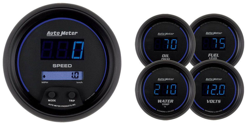 Autometer Cobalt Series Five Piece Kit Boxes (AU6900) AU6900