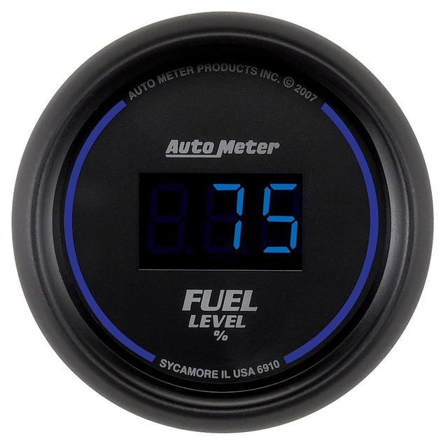 AutoMeter Cobalt Digital Series Fuel Level Gauge (AU6910) AU6910