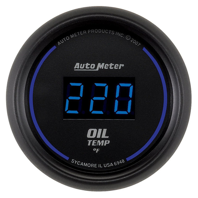 AutoMeter Cobalt Digital Series Oil Temperature Gauge (AU6948) AU6948