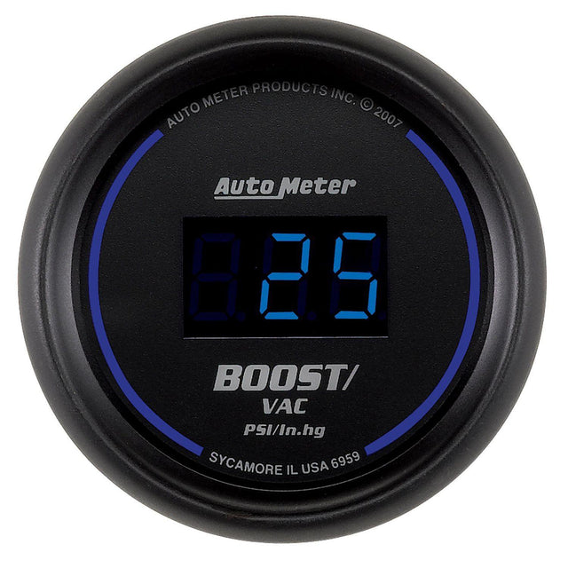 AutoMeter Cobalt Digital Series Boost/Vacuum Gauge (AU6959) AU6959