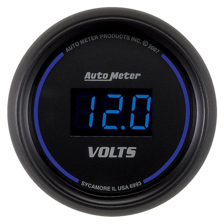 Autometer Cobalt Digital Series Voltmeter Gauge (AU6993) AU6993