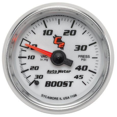 AutoMeter C2 Series Boost/Vacuum Gauge (AU7108)