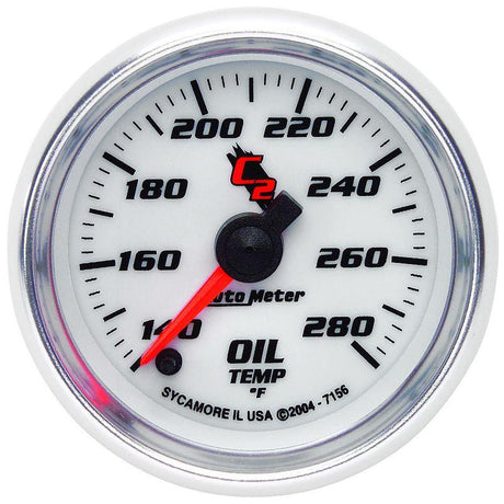 AutoMeter C2 Series Oil Temperature Gauge (AU7156) AU7156