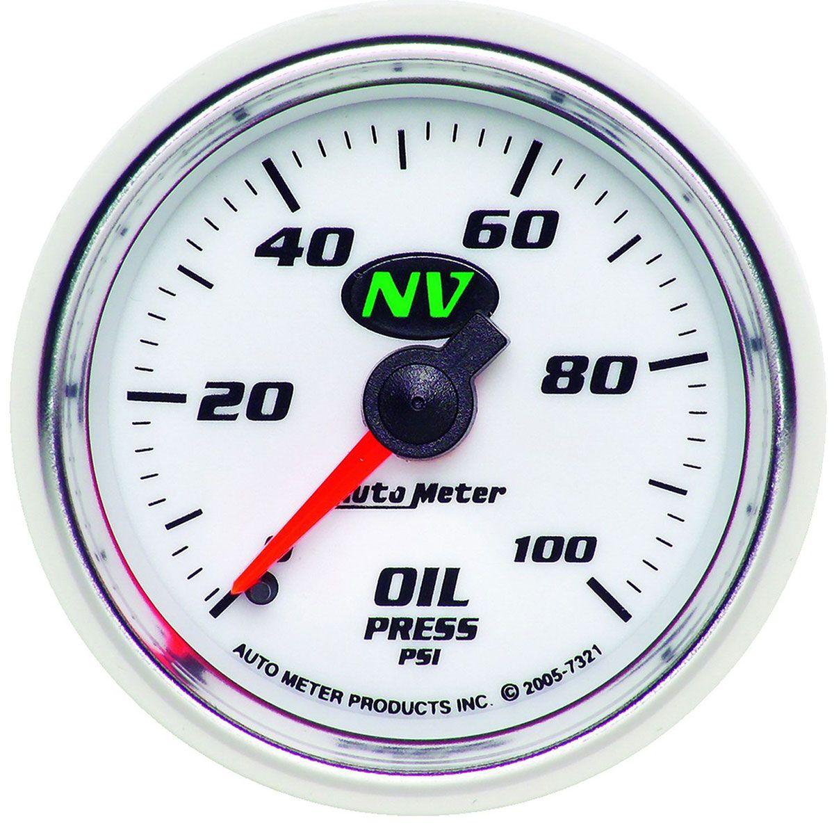 Autometer NV Series Oil Pressure Gauge (AU7321) AU7321