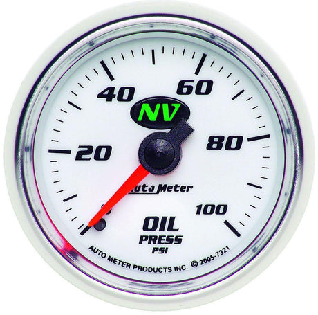 Autometer NV Series Oil Pressure Gauge (AU7321) AU7321