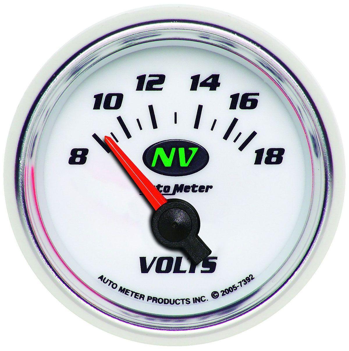AutoMeter NV Series Voltmeter Gauge (AU7392) AU7392