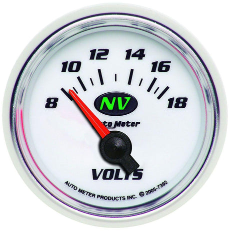 Autometer NV Series Voltmeter Gauge (AU7392) AU7392