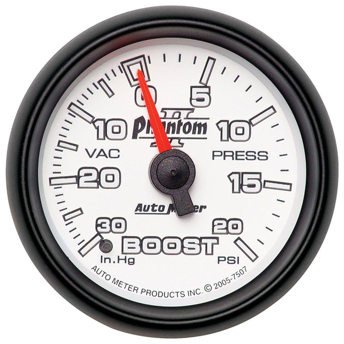AutoMeter Phantom II Series Boost/Vacuum Gauge (AU7507) AU7507