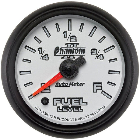 AutoMeter Phantom II Series Fuel Level Gauge (AU7510) AU7510