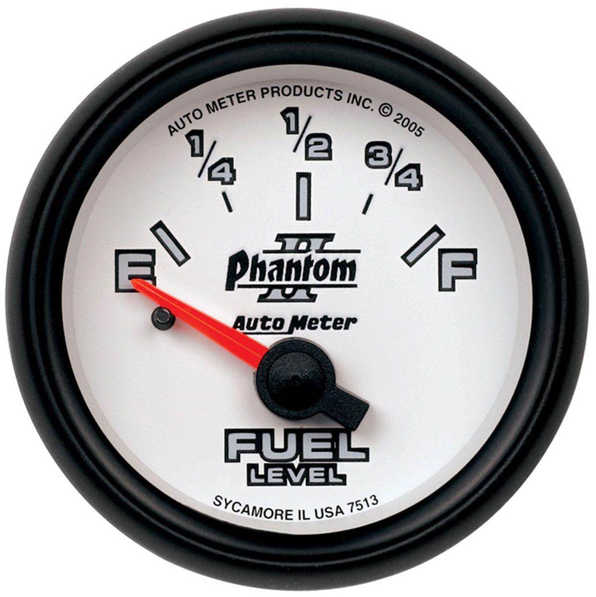 AutoMeter Phantom II Series Fuel Level Gauge (AU7513) AU7513