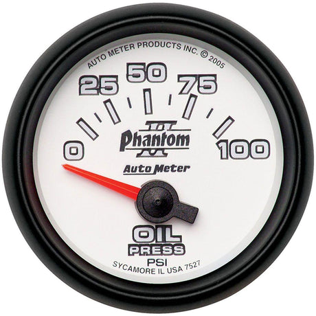 Autometer Phantom II Series Oil Pressure Gauge (AU7527) AU7527