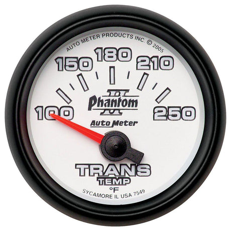 AutoMeter Phantom II Series Transmission Temperature Gauge (AU7549) AU7549