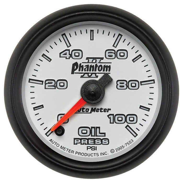 Autometer Phantom II Series Oil Pressure Gauge (AU7553)