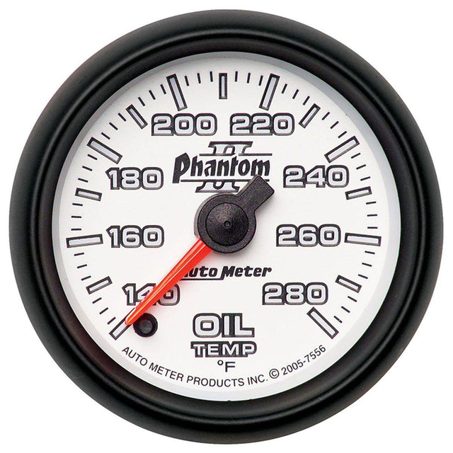 AutoMeter Phantom II Series Oil Temperature Gauge (AU7556) AU7556
