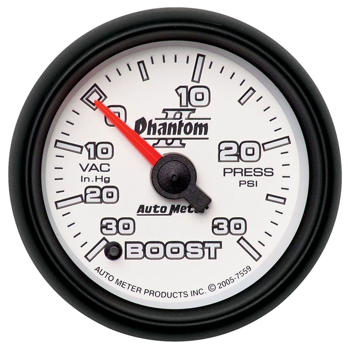 AutoMeter Phantom II Series Boost/Vacuum Gauge (AU7559) AU7559