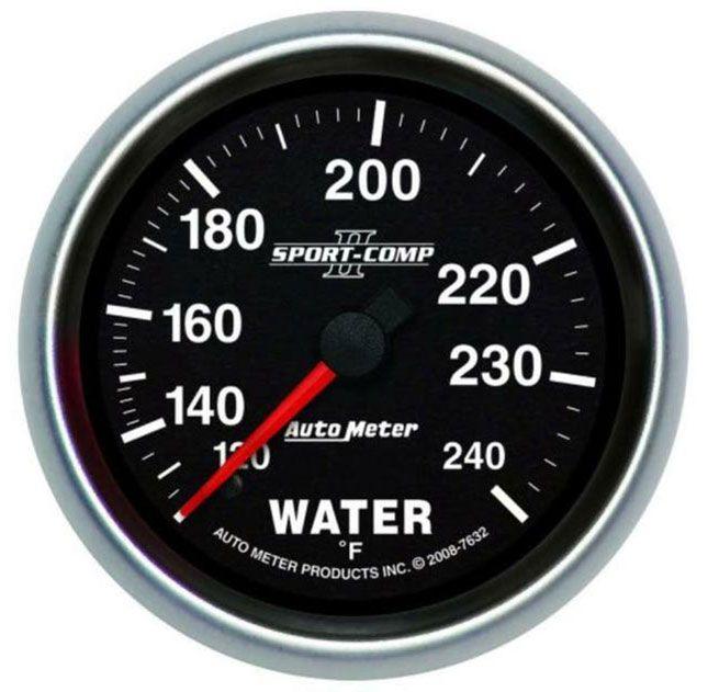 AutoMeter Sport-Comp II Water Temperature Gauge (AU7632) AU7632