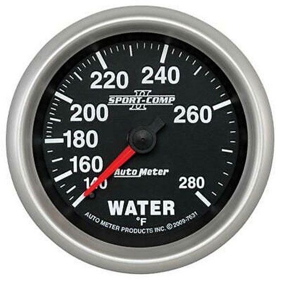 Autometer Sport-Comp II Water Temperature Gauge (AU7637) AU7637