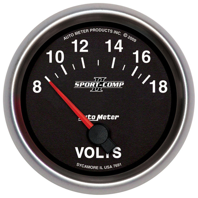 Autometer Sport-Comp II Voltmeter Gauge (AU7691) AU7691