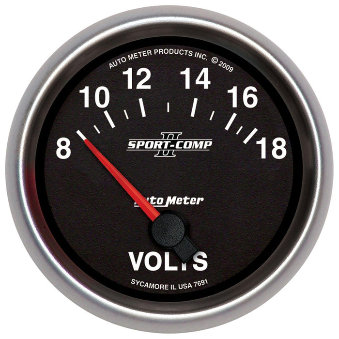 Autometer Sport-Comp II Voltmeter Gauge (AU7691)