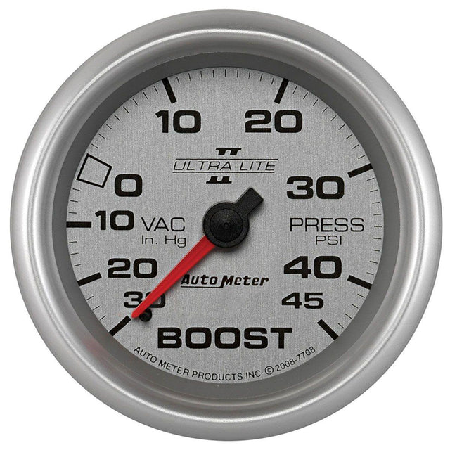AutoMeter Ultra-Lite II Series Boost/Vacuum Gauge (AU7708) AU7708