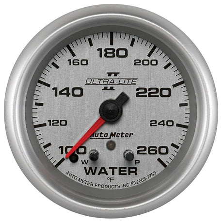 AutoMeter Ultra-Lite II Series Water Temperature Gauge (AU7755) AU7755