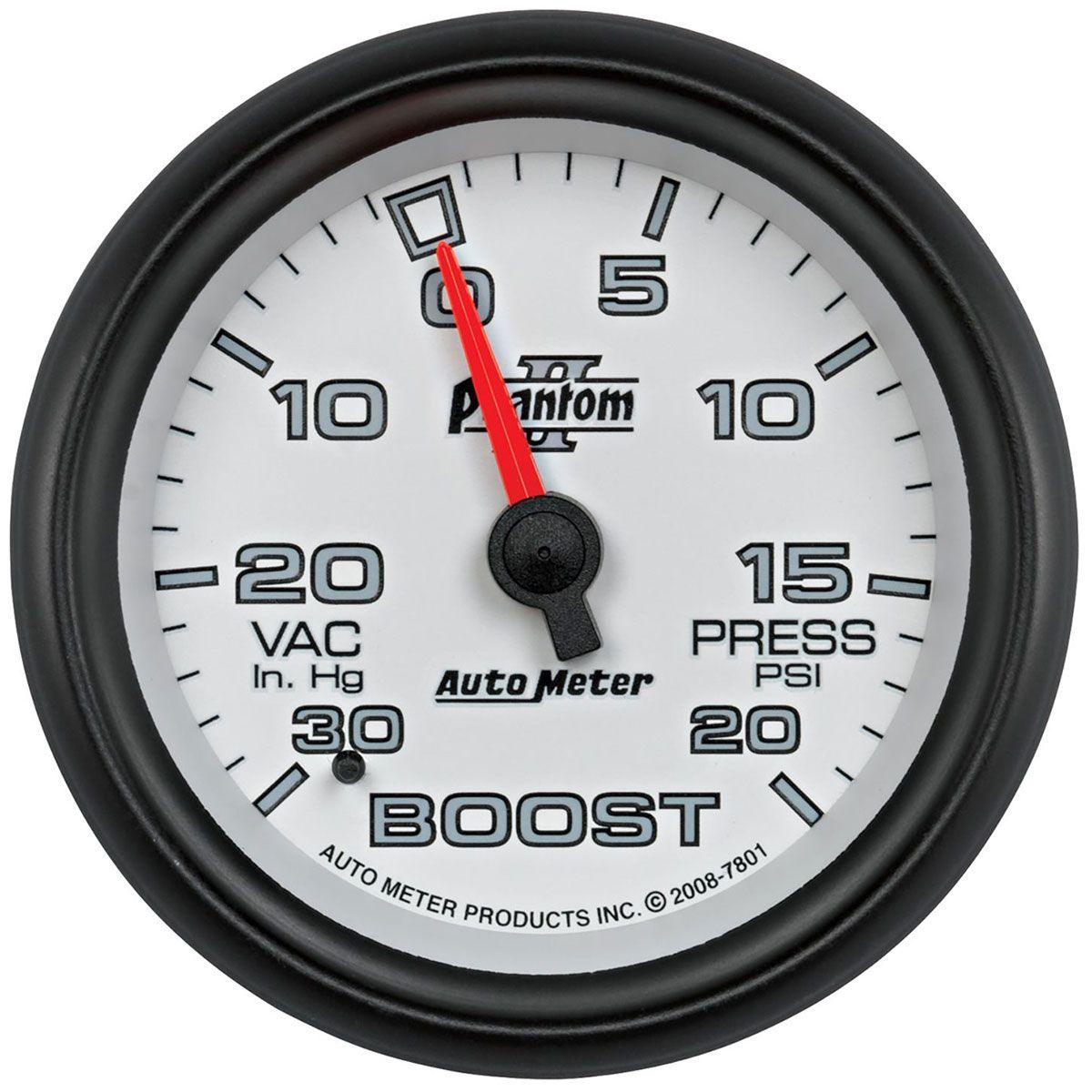 AutoMeter Phantom II Series Boost/Vacuum Gauge (AU7801) AU7801