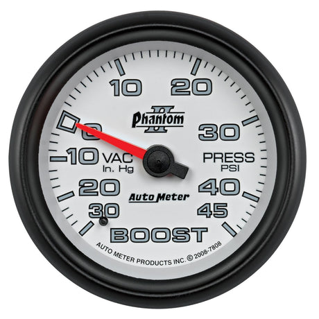 AutoMeter Phantom II Series Boost/Vacuum Gauge (AU7808)