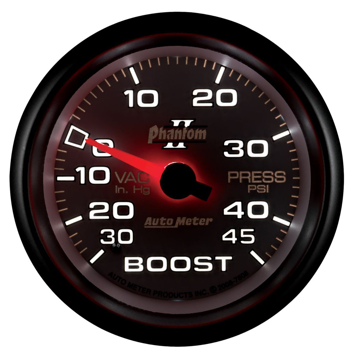 AutoMeter Phantom II Series Boost/Vacuum Gauge (AU7808)