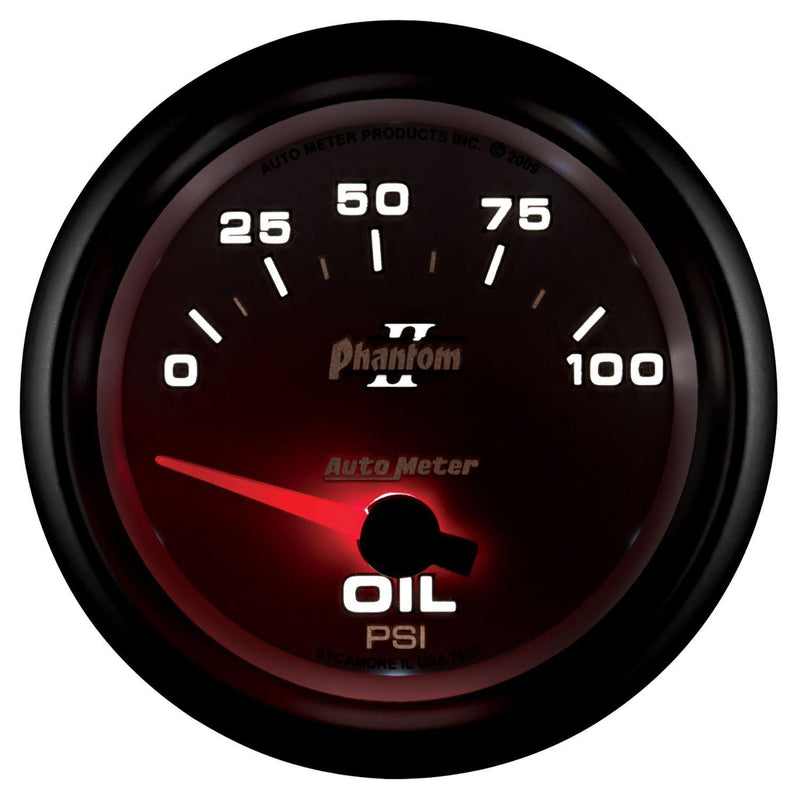 Autometer Phantom II Series Oil Pressure Gauge (AU7827)